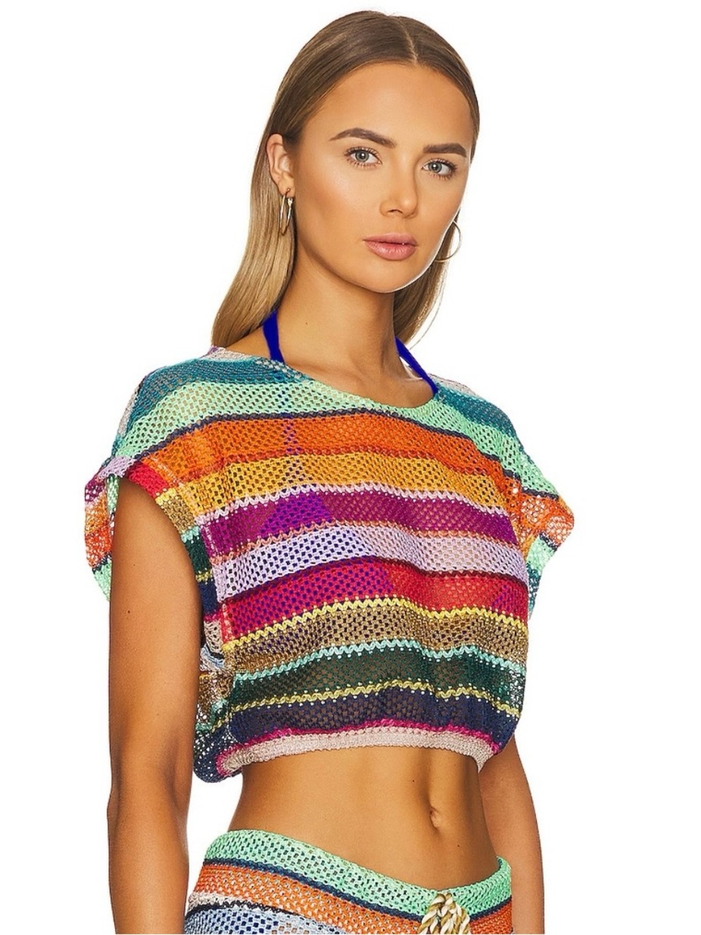 Renee Crop Top from PQ Swim in Calypso